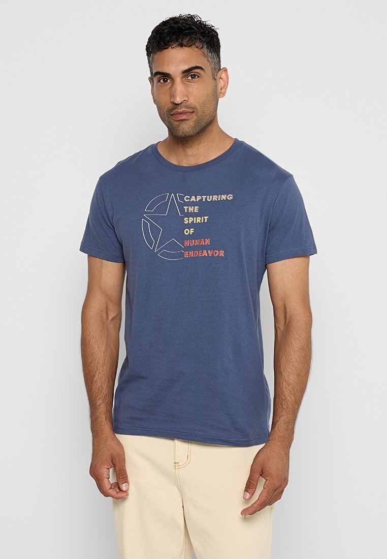 Jeep T-shirt print blauw