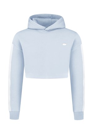 Smilodox AMAYA CROP HOODIE - Hoodie - hellblau