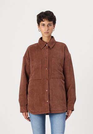 NMELLY OVERSHIRT - Light jacket - cappuccino