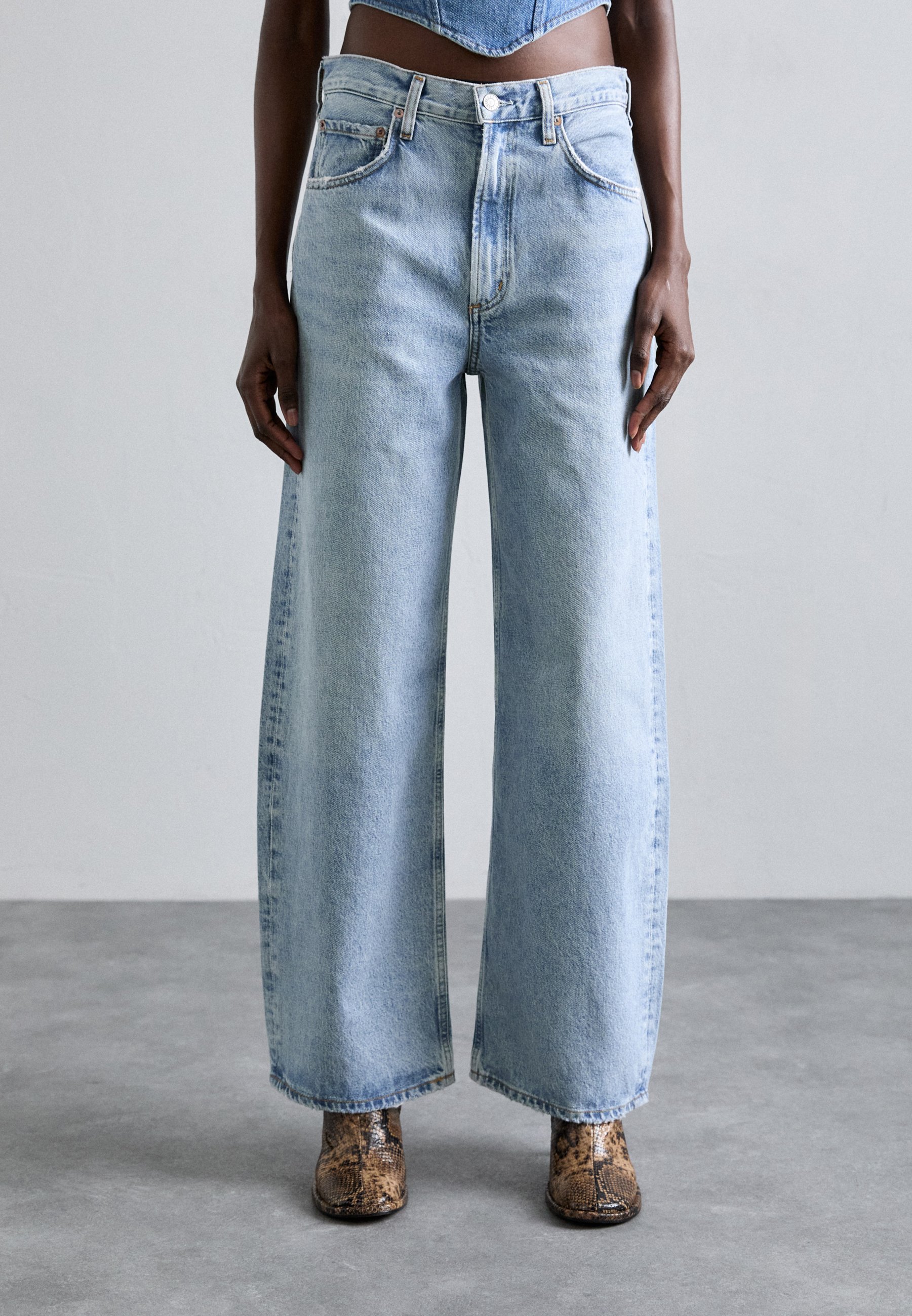 Agolde Baggy Jeans - light-blue denim/light blue - Zalando.co.uk