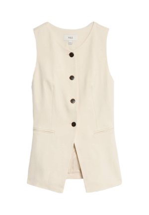 COLLARLESS - Vest - ecru