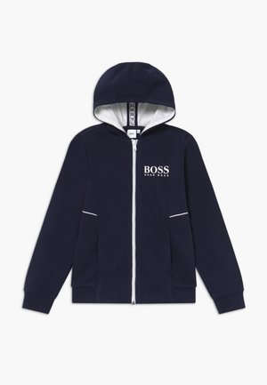 Felpa con zip - navy