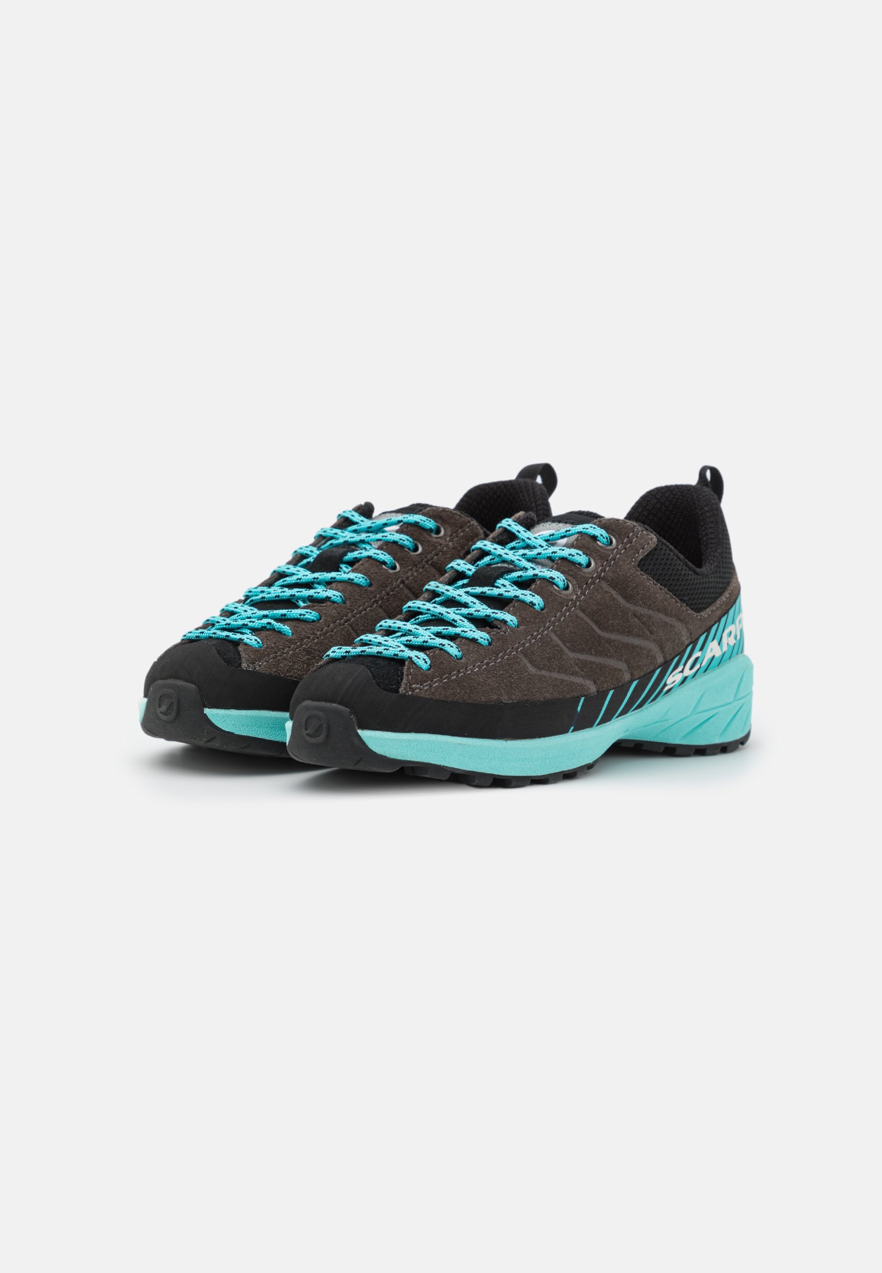 Scarpa MESCALITO LACE KID UNISEX - Outdoorschoenen - titanium/green  blue/bruin - Zalando.nl
