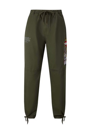 Ed Hardy SIDE-SNAKE-SKULL TECH - Pantalones deportivos - green