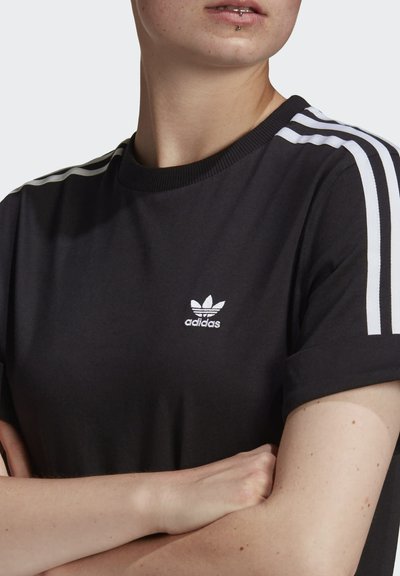 adidas Originals TEE DRESS - Džersejové šaty - black/čierna - Zalando.sk