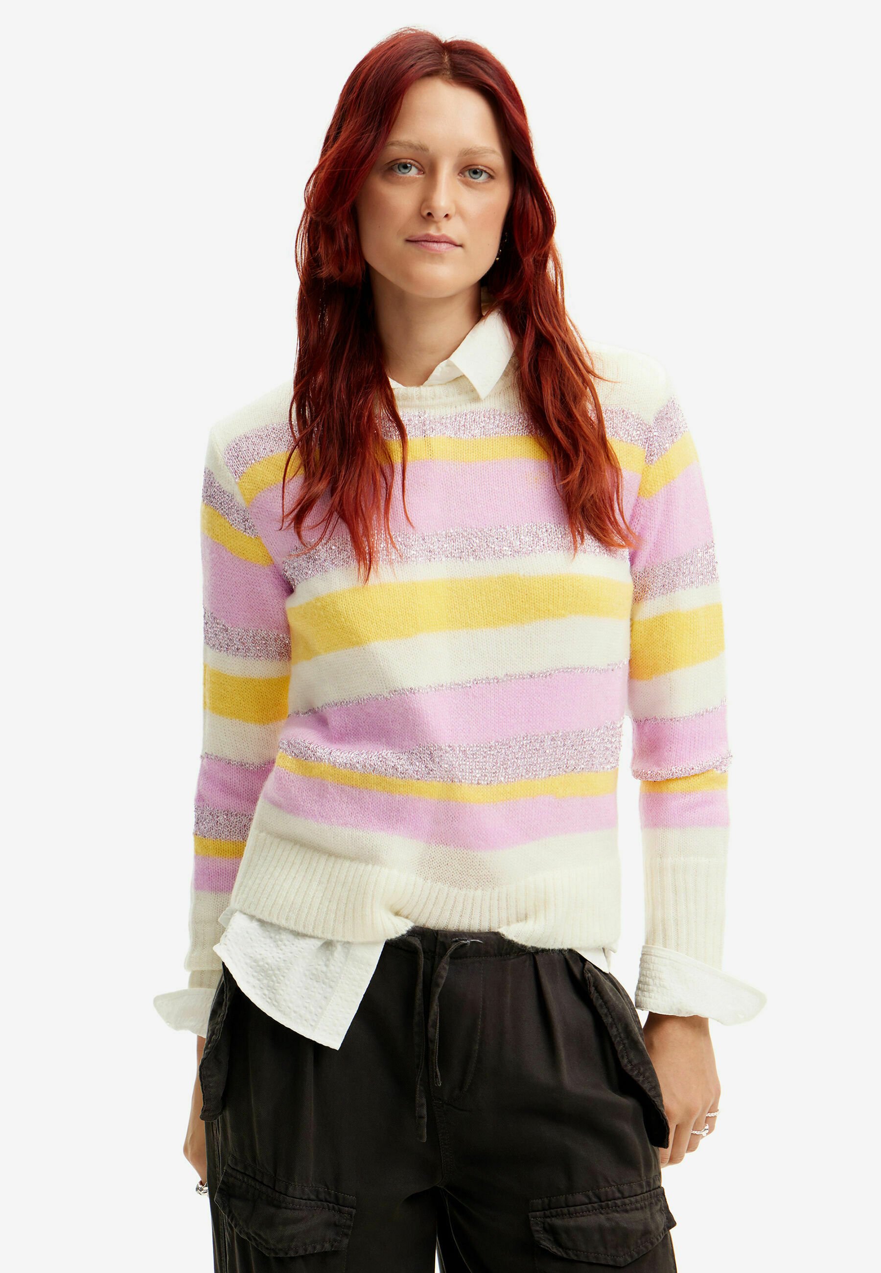 Maglione Desigual Per Bambine - Morbido E Caldo, Stile Oversize Con Effetto Pelliccia