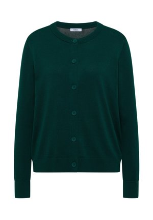 Cecil, CARDIGAN MIT RUNDHALS UND KNOPFLEISTE - Gilet - dark fir green