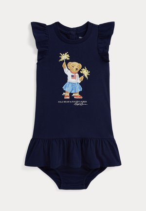 Polo Ralph Lauren POLO BEAR COTTON JERSEY DRESS & BLOOMER - Vestido ligero - newport navy