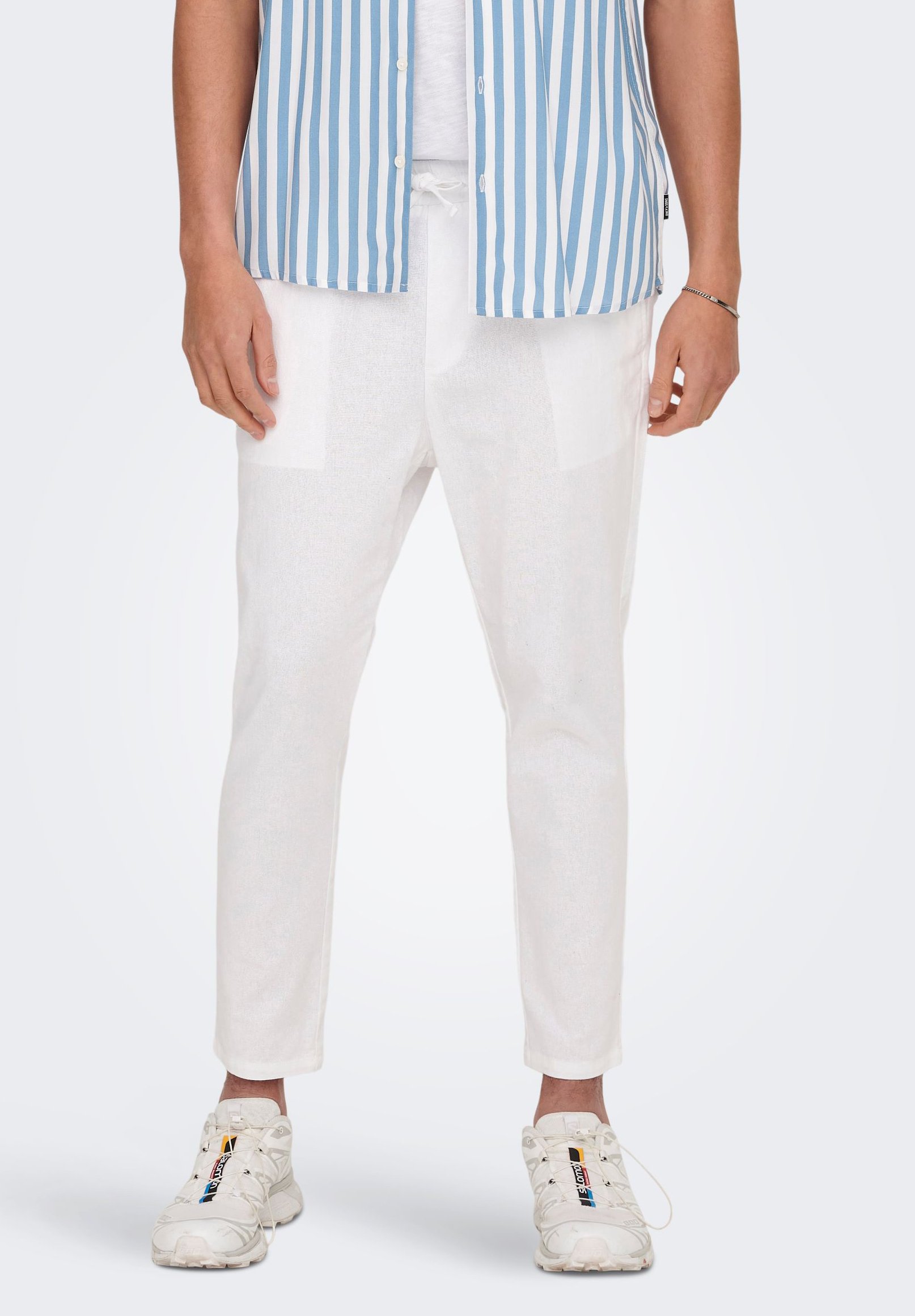 Pantaloni Uomo Only & Sons – Modello Casual, Colore Verde Oliva