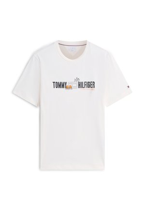 Tommy Hilfiger, SUMMER CHEST GRAPHIC - T-shirts print - ivory petal