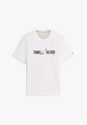 Tommy Hilfiger, SUMMER CHEST GRAPHIC - T-shirts print - ivory petal