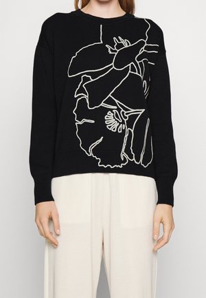 Stickad tröja - blue