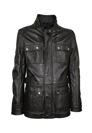 Lederjacke - schwarz