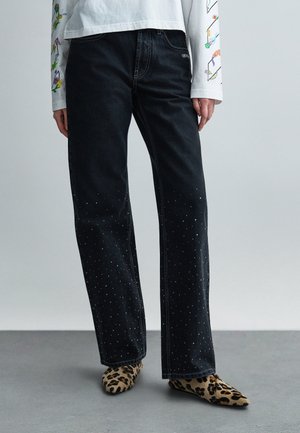 SUSY PANTS - Straight leg jeans - black