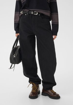 Gestuz MAWI BALLON  - Baggy Jeans - black washed