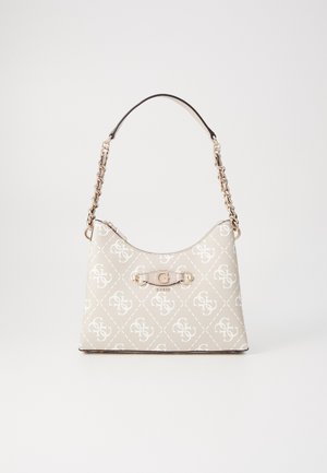 IZZY TOP ZIP SHOULDER BAG - Handbag - sand logo