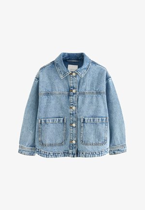 CROP - Cowboyjakker - mid blue denim