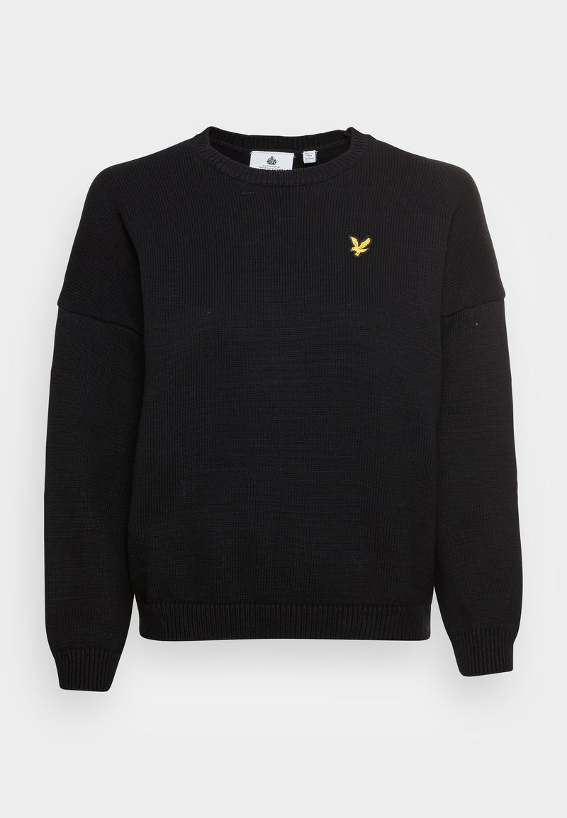 Damen Strickjacken | Lyle & Scott CREW NECK JUMPER Strickpullover jet black/schwarz - CI77654 Damen Strickjacken | Lyle & Scott CREW NECK JUMPER Strickpullover jet black/schwarz - CI77654
