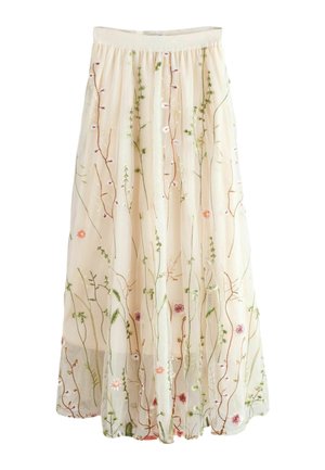 Next TALL FIT - EMBROIDERED BOHO - Velika suknja - ecru