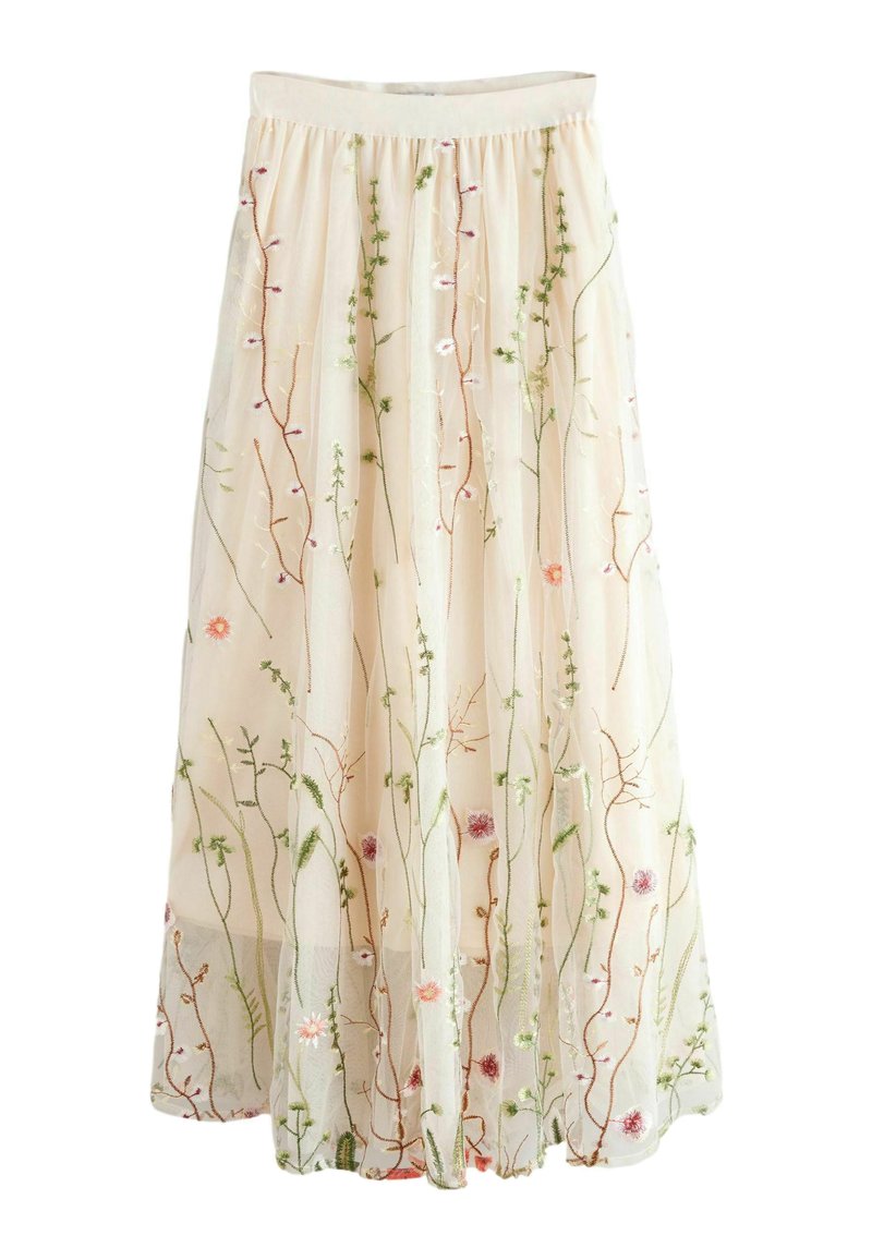 Next TALL FIT - EMBROIDERED BOHO - Velika suknja - ecru
