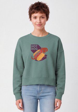 watapparel, HOT DOG - Sweatshirt - green bay