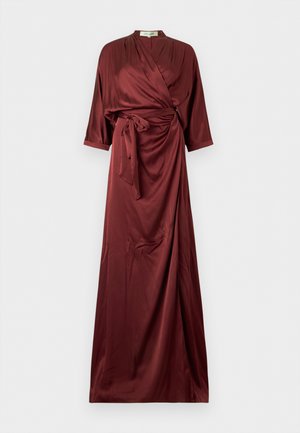 Diane von Furstenberg STARLING DRESS - Vestido largo - cherry wood