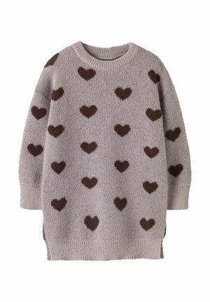 Name it, DRESS KNITTED - Robe pull - purple dove