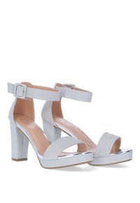 ETIKA MACEIÓ - Sandalias con plataforma - silver