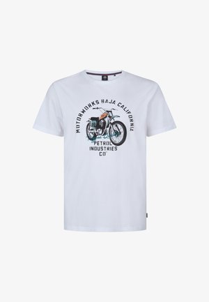 Petrol Industries, PLUS SIZE PRINTED GEYSER - T-shirt print - bright white