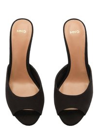 Mango Heeled mules - black