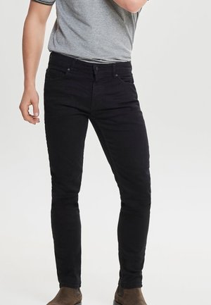 Slim fit -farkut - black denim