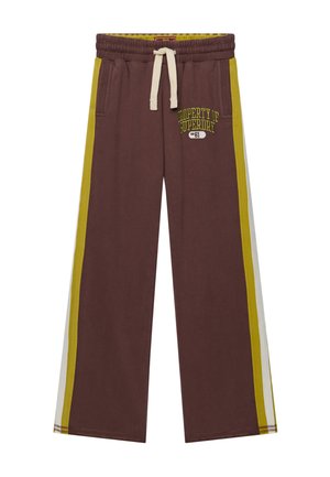 Superdry & Co, SUPERDRY CULT HOCKEY JOGGER.. - Træningsbukser - french roast brown