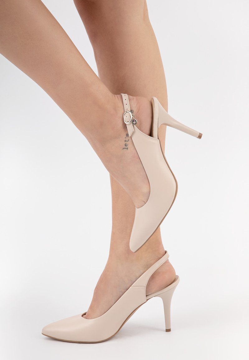 Escarpins Peep-toe Vernis Nude | Talon 12 cm | Du 39 au 44