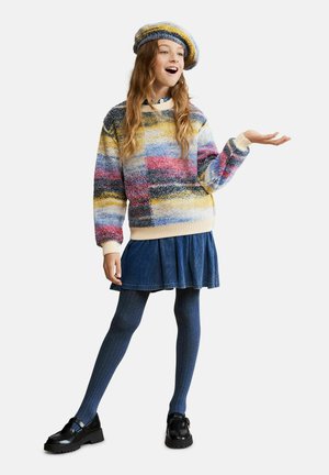 Desigual, MULTICOLOURED MARLED SWEATER UNISEX - Jumper - white