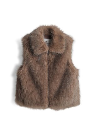 OPUS, SLIM FIT - Waistcoat - light mocca