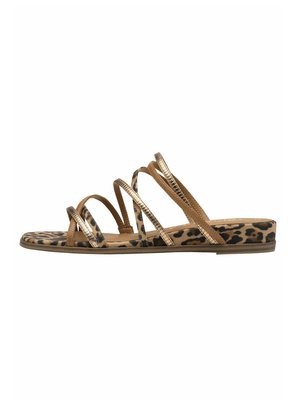 Slip-on sandaler - leopard comb