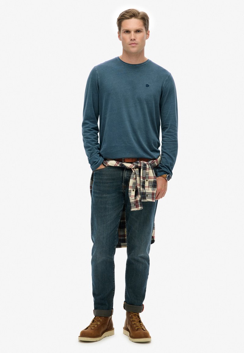 Superdry & Co CLASSIC ESSENTIAL - Longsleeve - washed faded navy