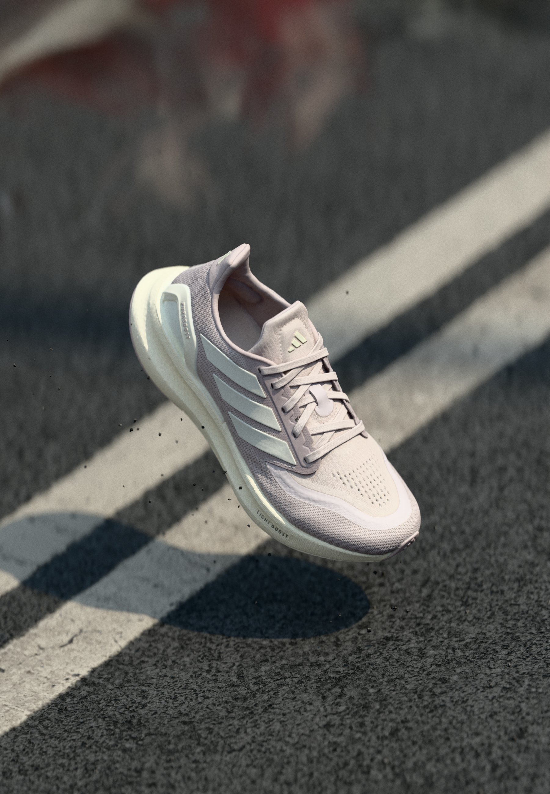 adidas Performance PUREBOOST 5 - Chaussures de running sur route - ice  purple/off white/iron metallic/lilas - ZALANDO