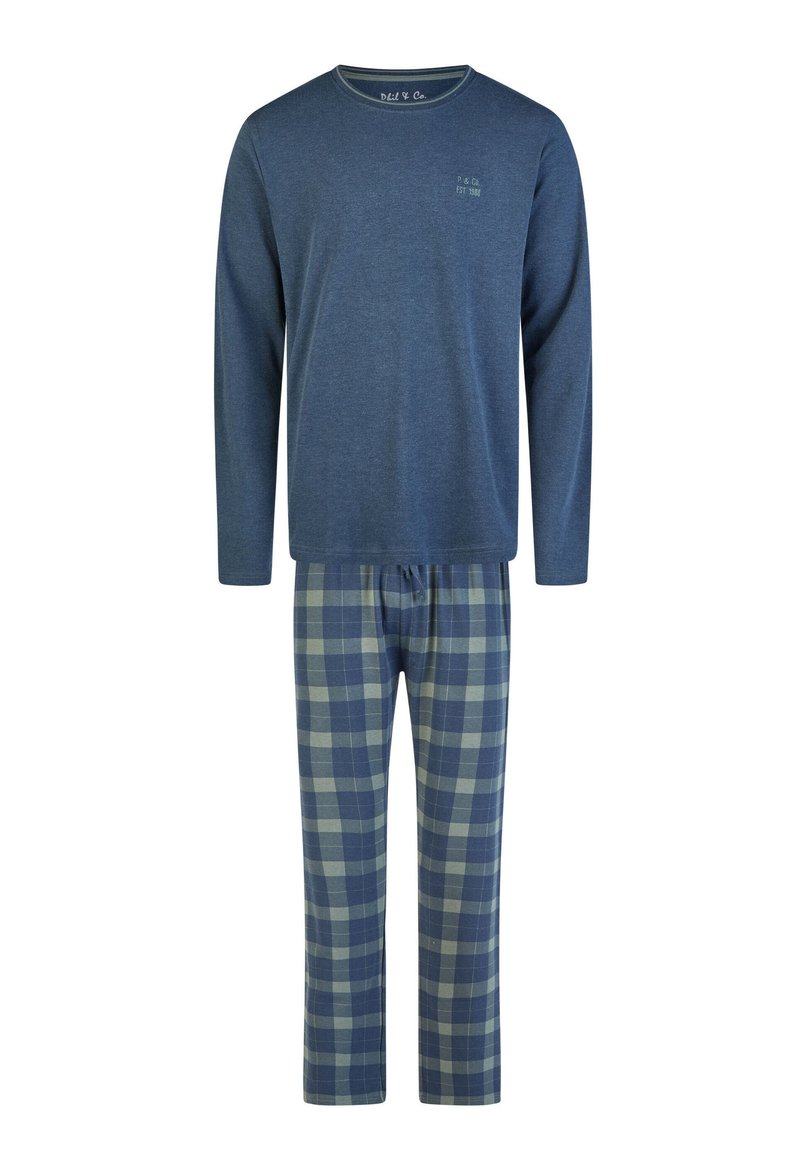 Phil & Co. Berlin SET - Nachtwäsche Set - dark blue checkered ...