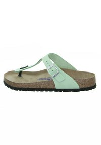 Birkenstock GIZEH SFB LENB - Pool shoes - matcha