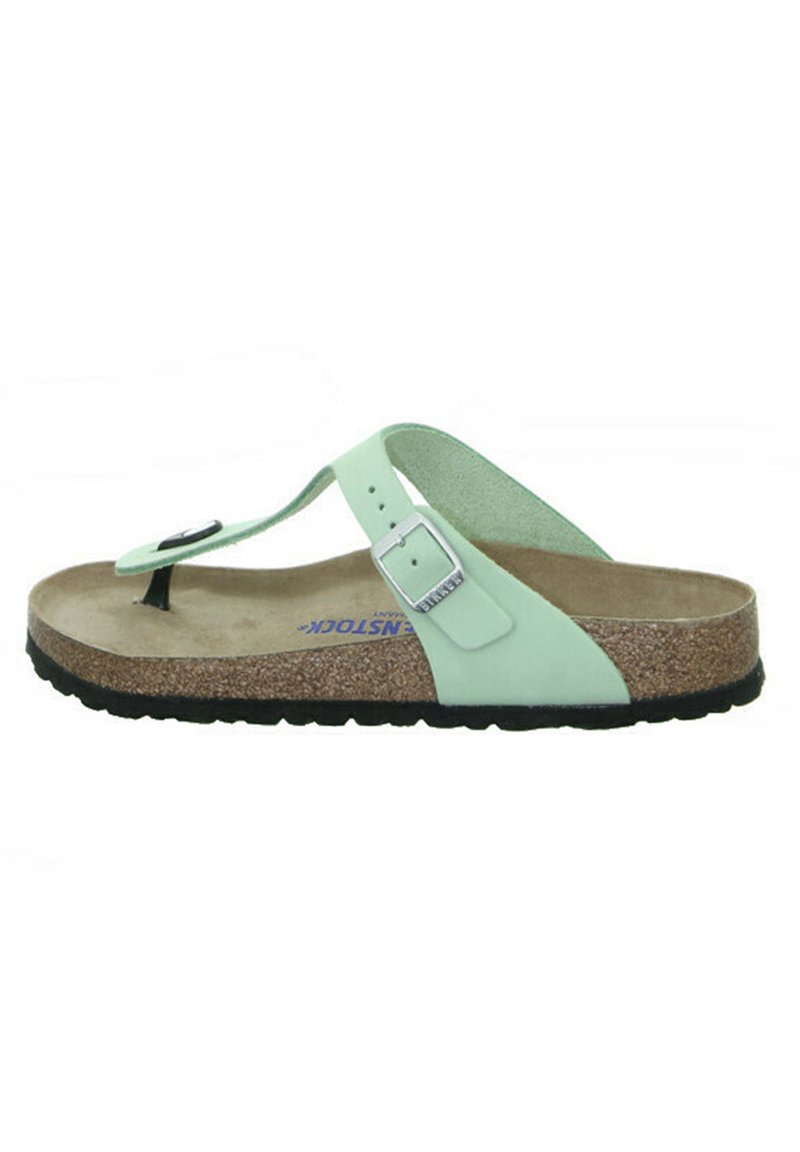 Birkenstock GIZEH SFB LENB - Pool shoes - matcha