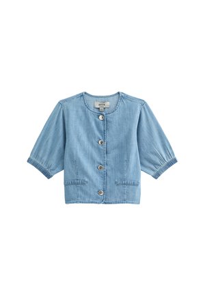 New Look PUFF SLEEVE BUTTON DOWN - Blouse - blue