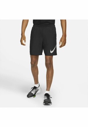 RUN SHORT - Sportovní kraťasy - black/white
