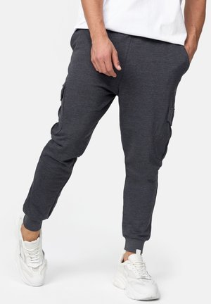 INDICODE JEANS BENDNER - Pantalones cargo - charcoal mix