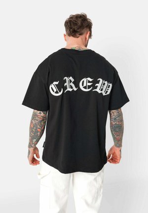 CREW - T-shirt print - black