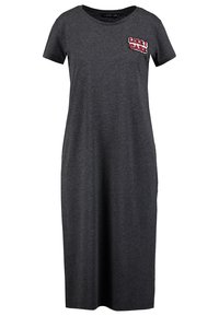 Even&Odd Triko s potiskem - mottled dark grey
