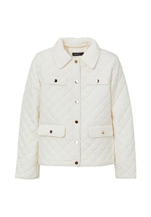 Calliope IMBOTTITO BOTTONI ORO - Veste mi-saison - bianco