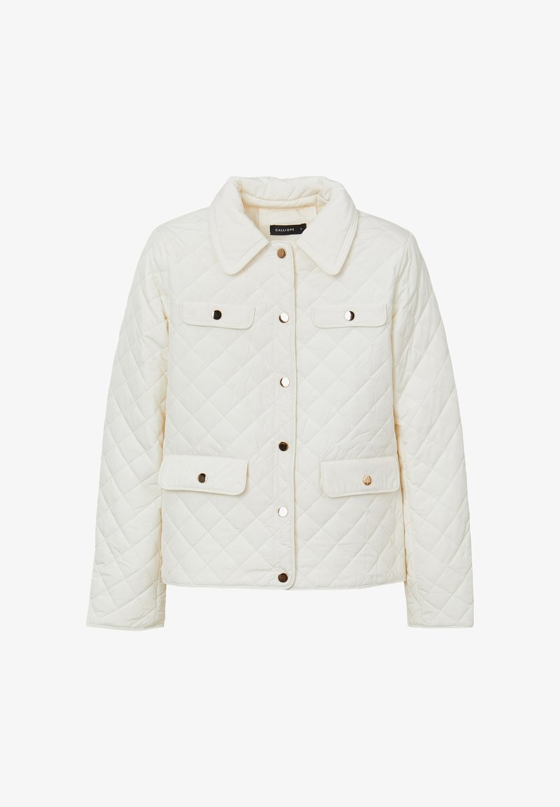 Calliope IMBOTTITO BOTTONI ORO - Übergangsjacke - bianco
