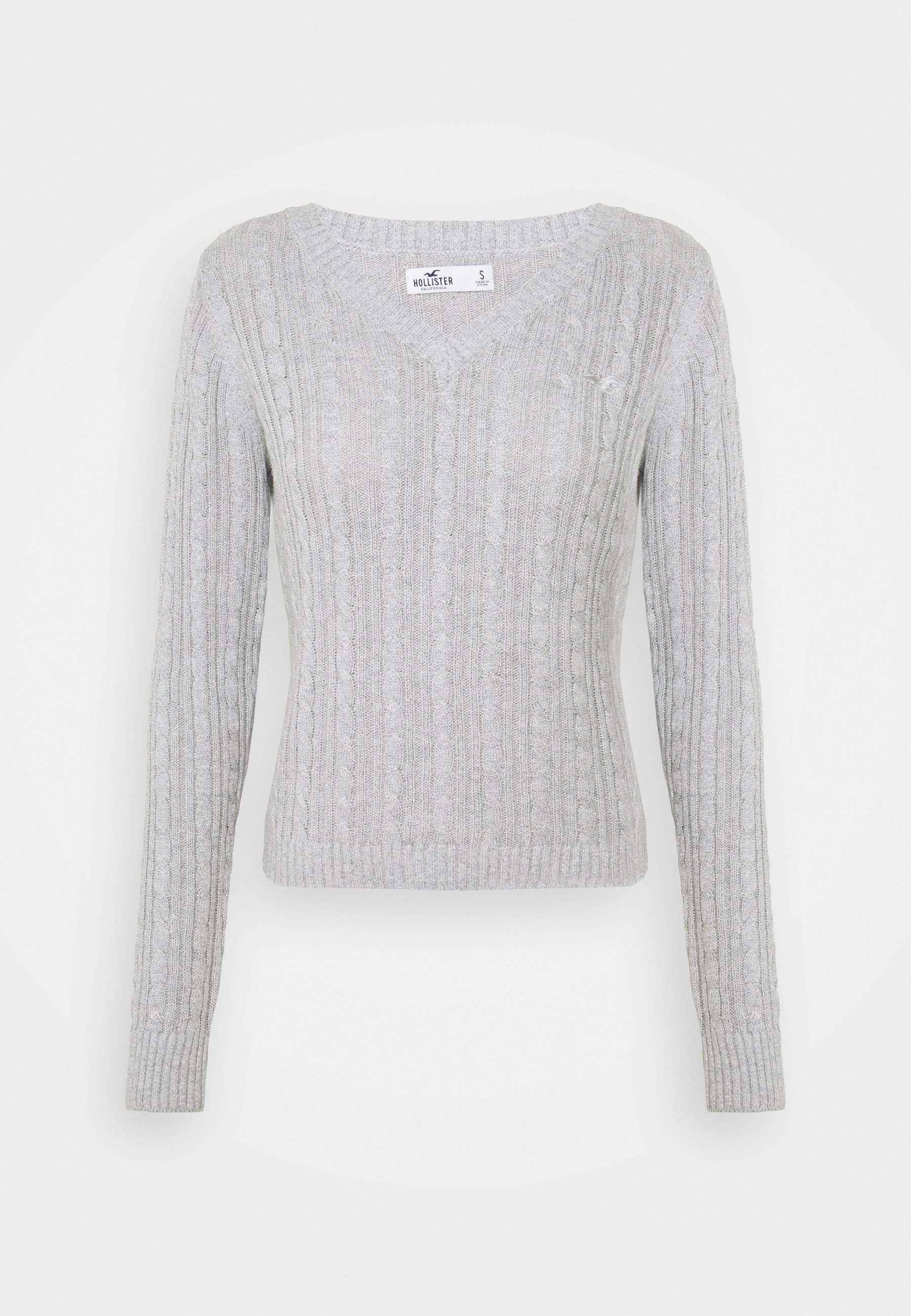 ICON CABLE V NECK - Jumper - grey 