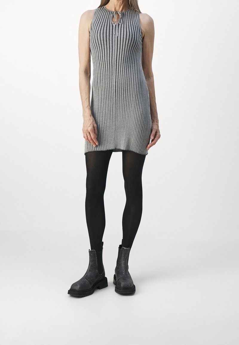 grey jumper dress with tights WOOD WOOD - light jumper dress outfit ideas